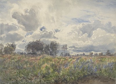Regnerischer Juni, Picardie, ca. 1870 von Henry Moore